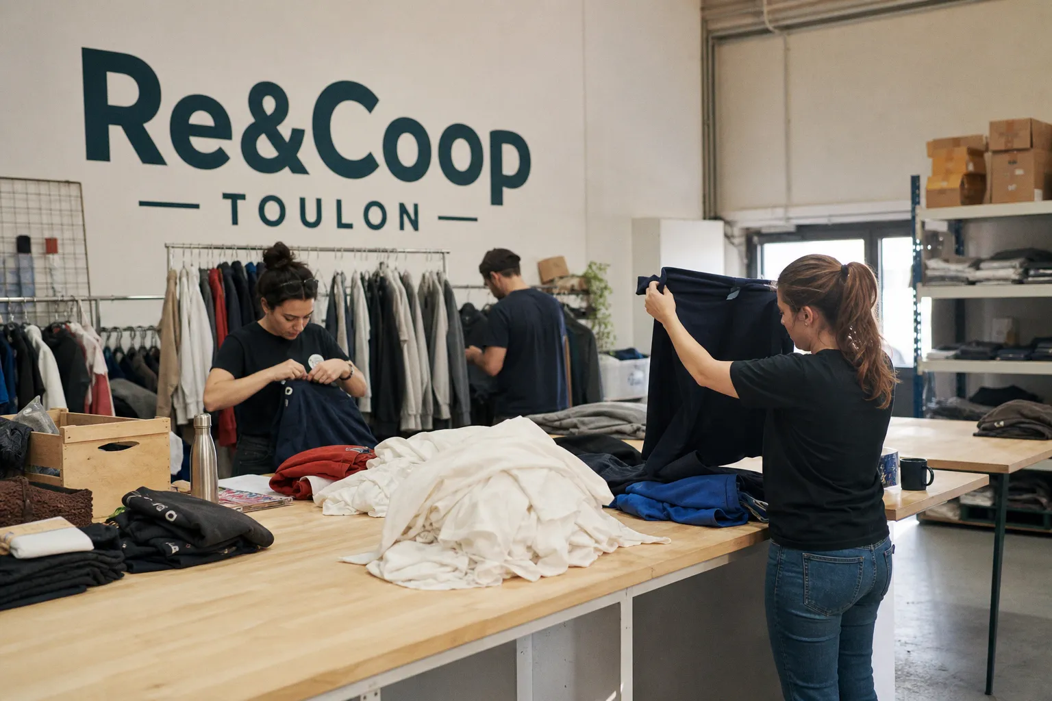 Re&Coop à Toulon : le défi de la traçabilité pour le textile publicitaire de seconde main