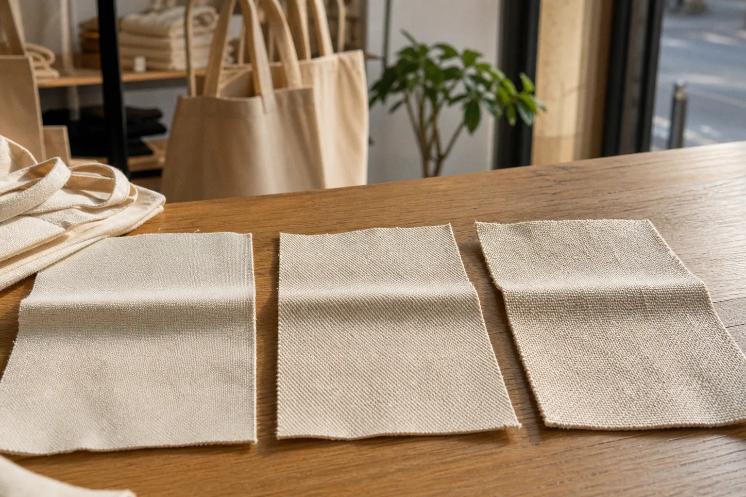 Tote bags personnalisés : le test de trois types de toile